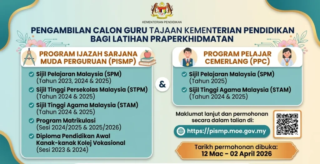 pismp dan ppc permohonan 2026