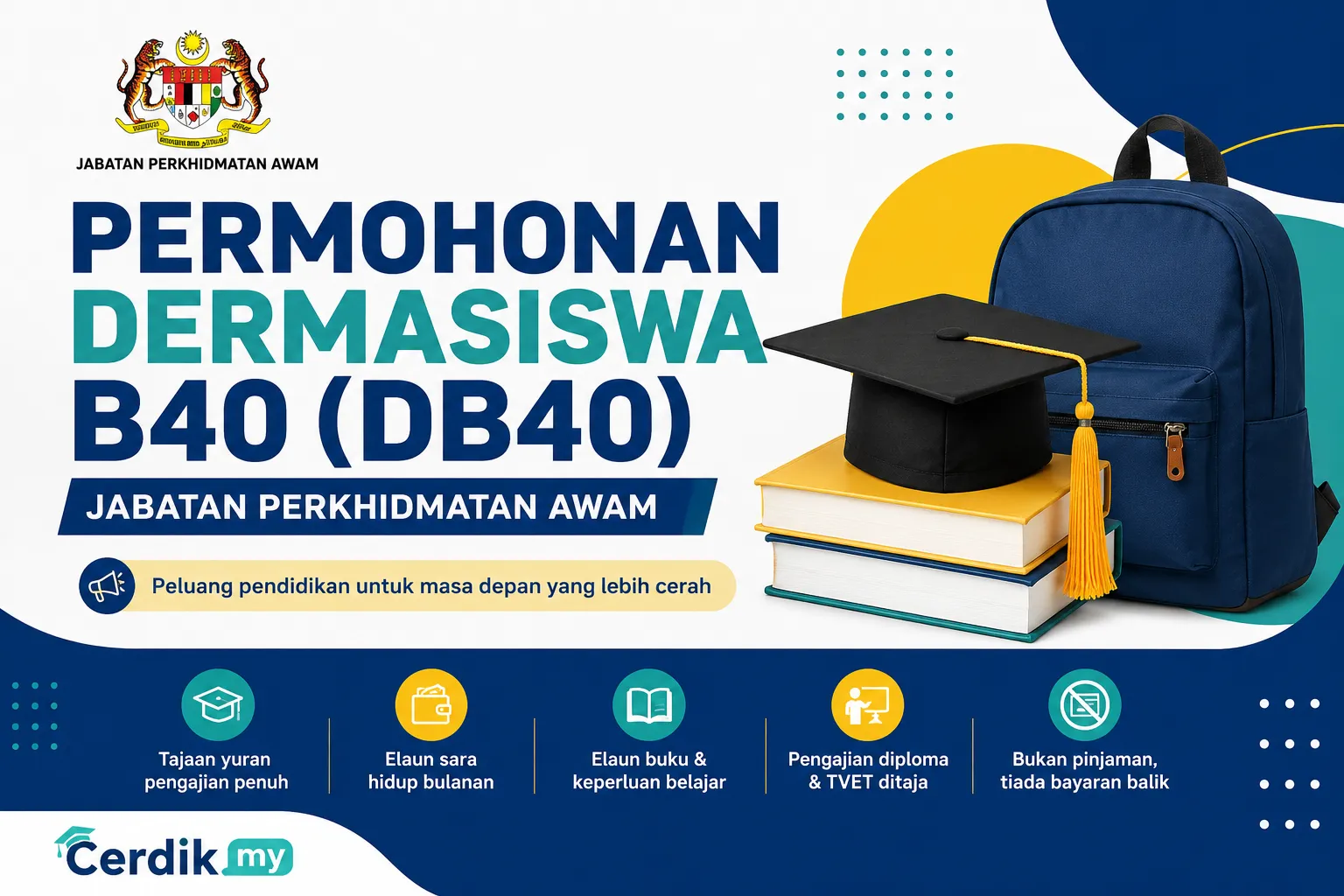 permohonan dermasiswa b40 jpa