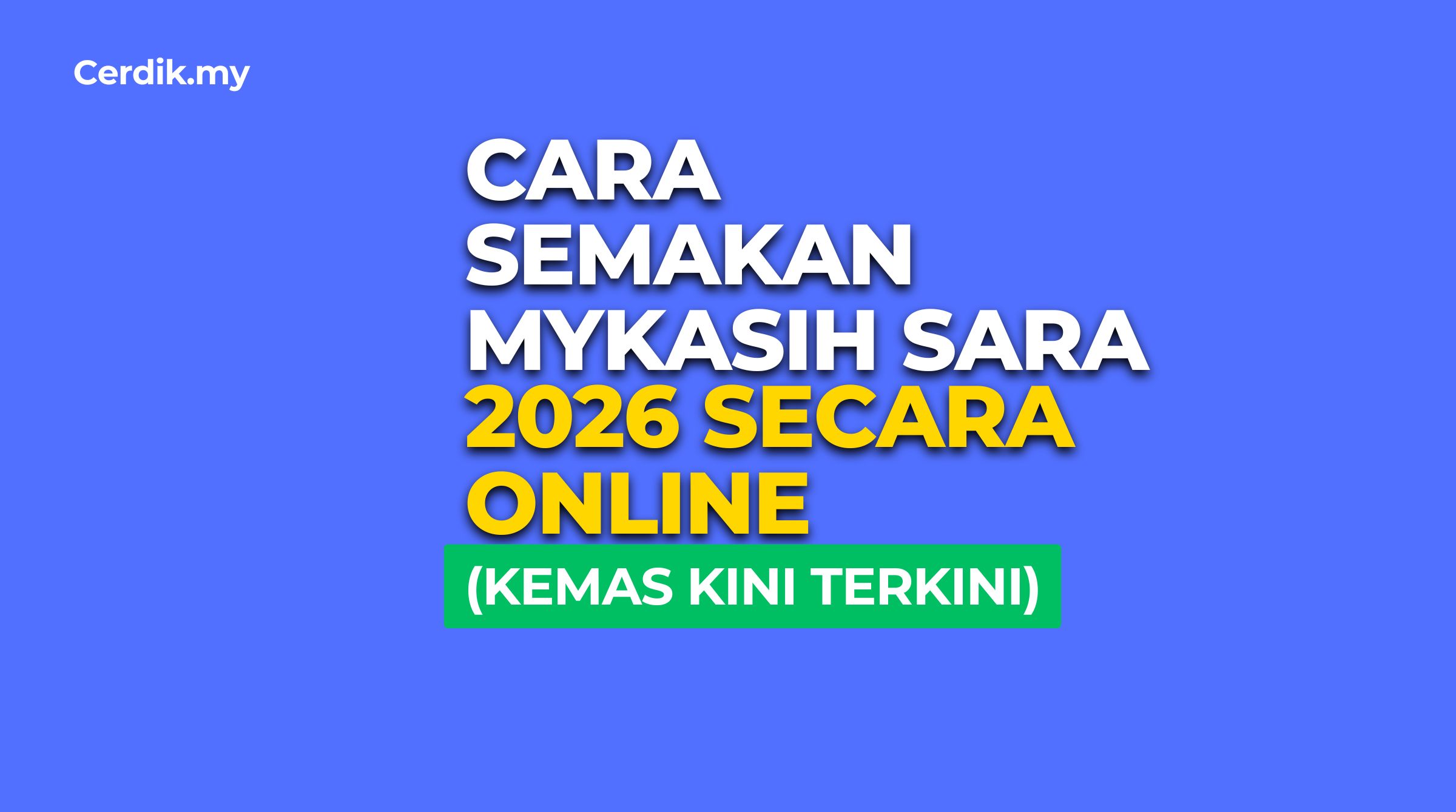 semakan mykasih sara