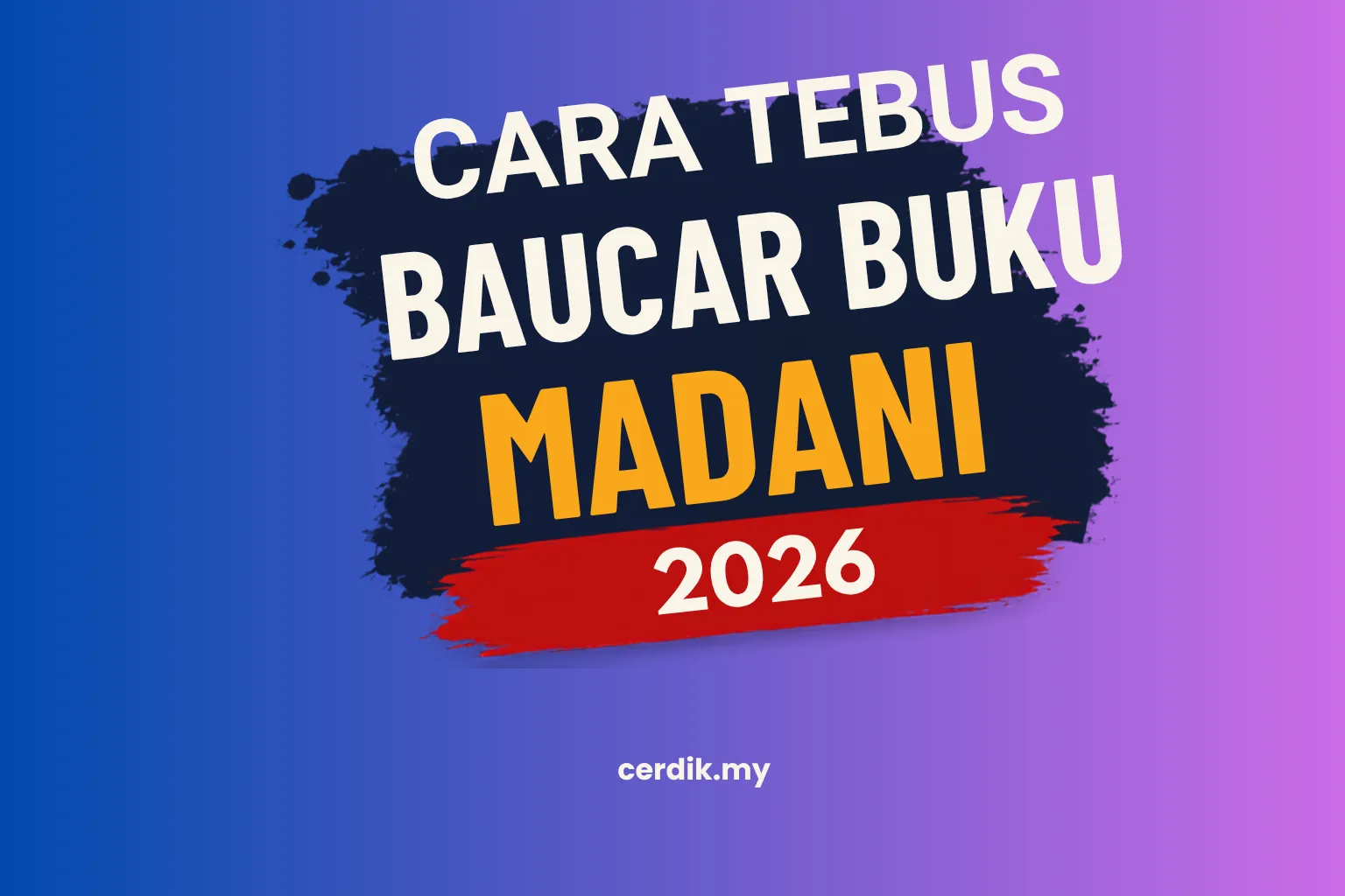 cara tebus baucar buku madani