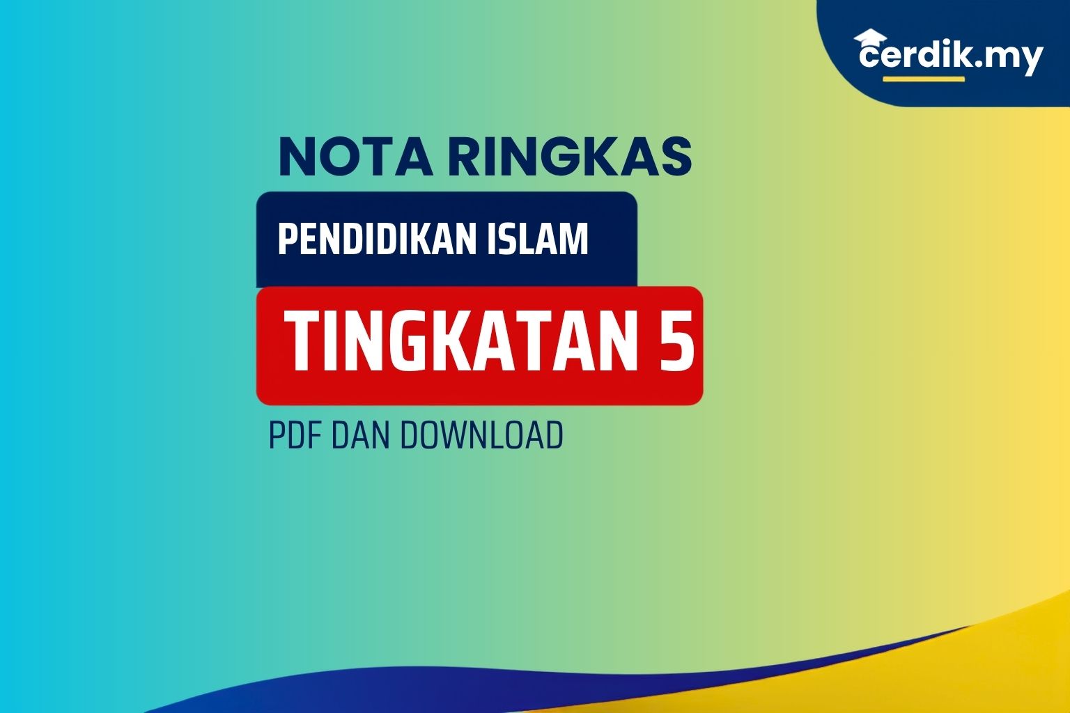 nota pendidikan islam tingkatan 5