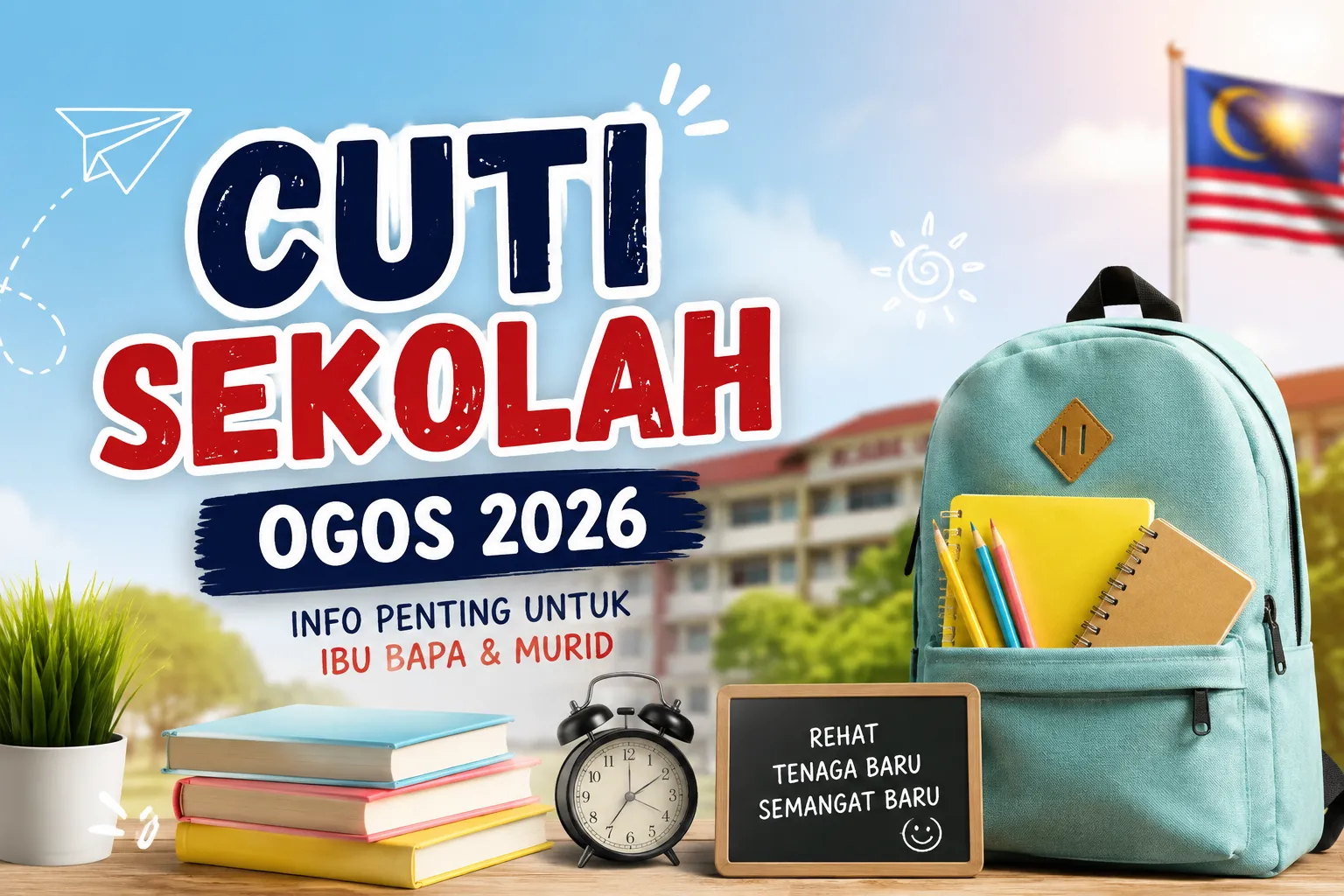 cuti sekolah ogos 2026