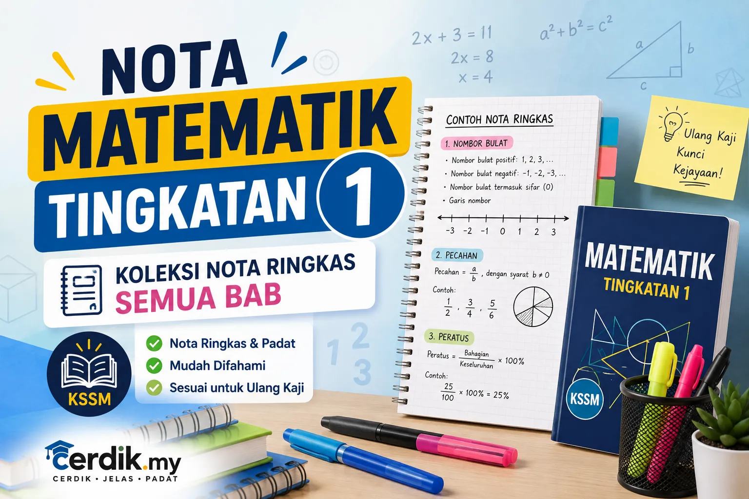 nota matematik tingkatan 1