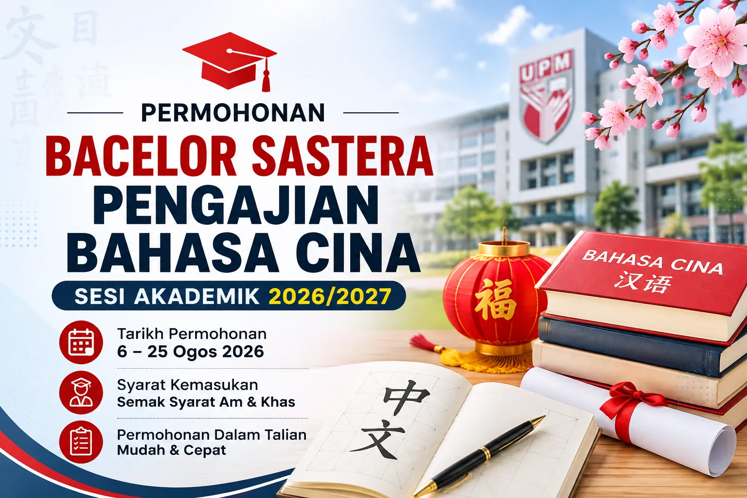 permohonan sastera cina upm