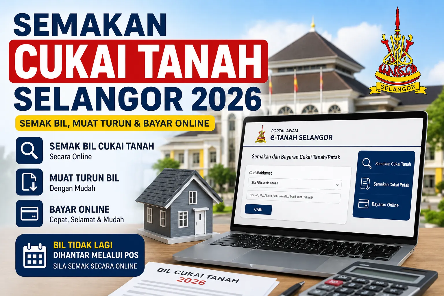 semakan cukai tanah selangor