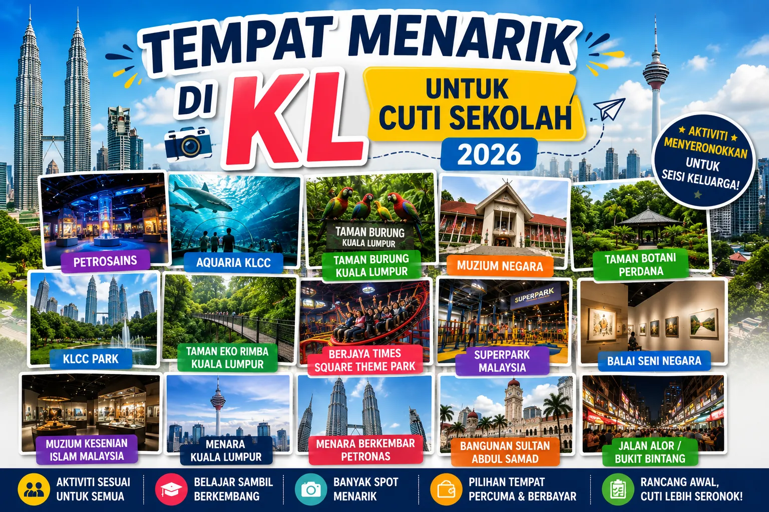 senarai tempat cuti di kl