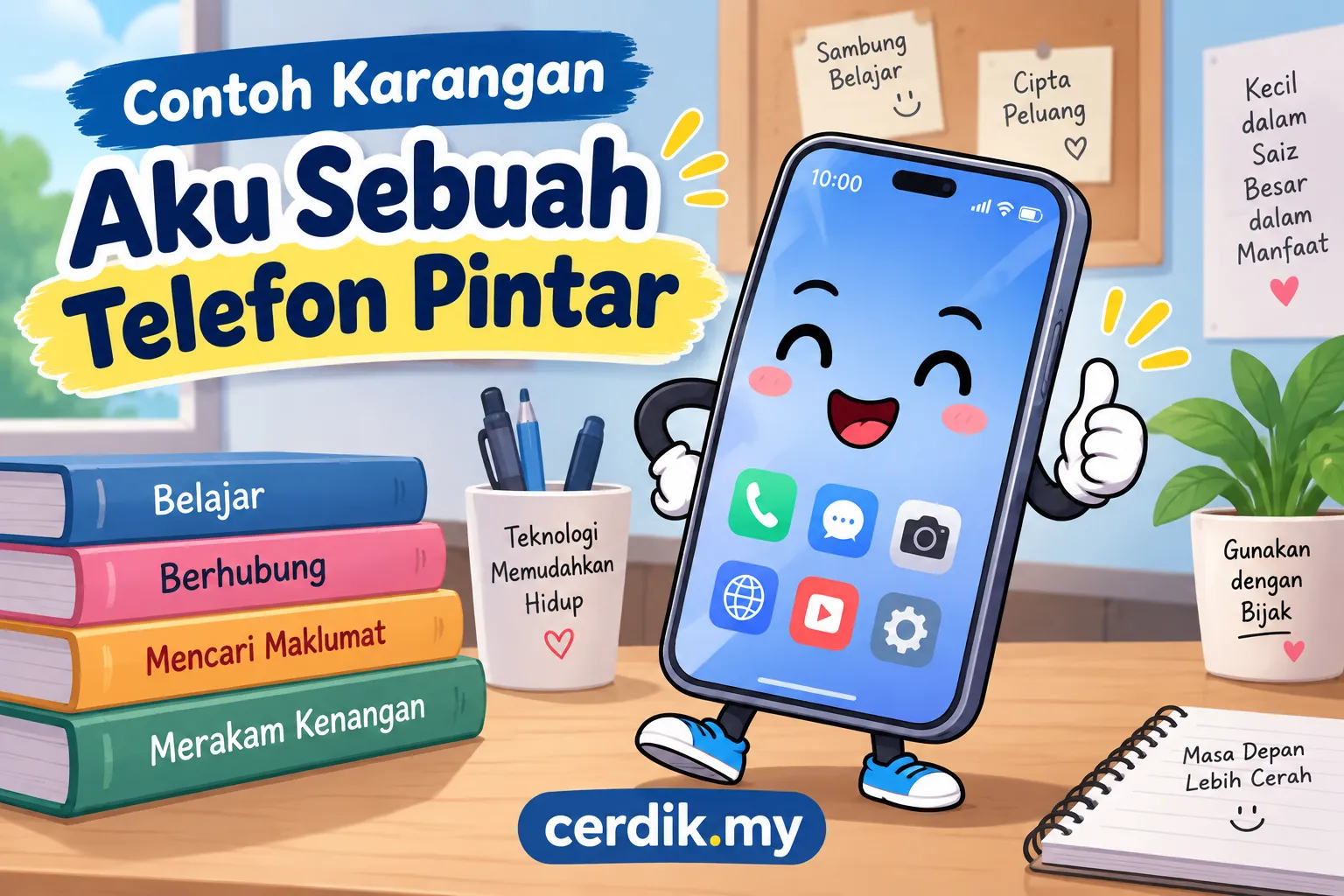 karangan telefon pintar
