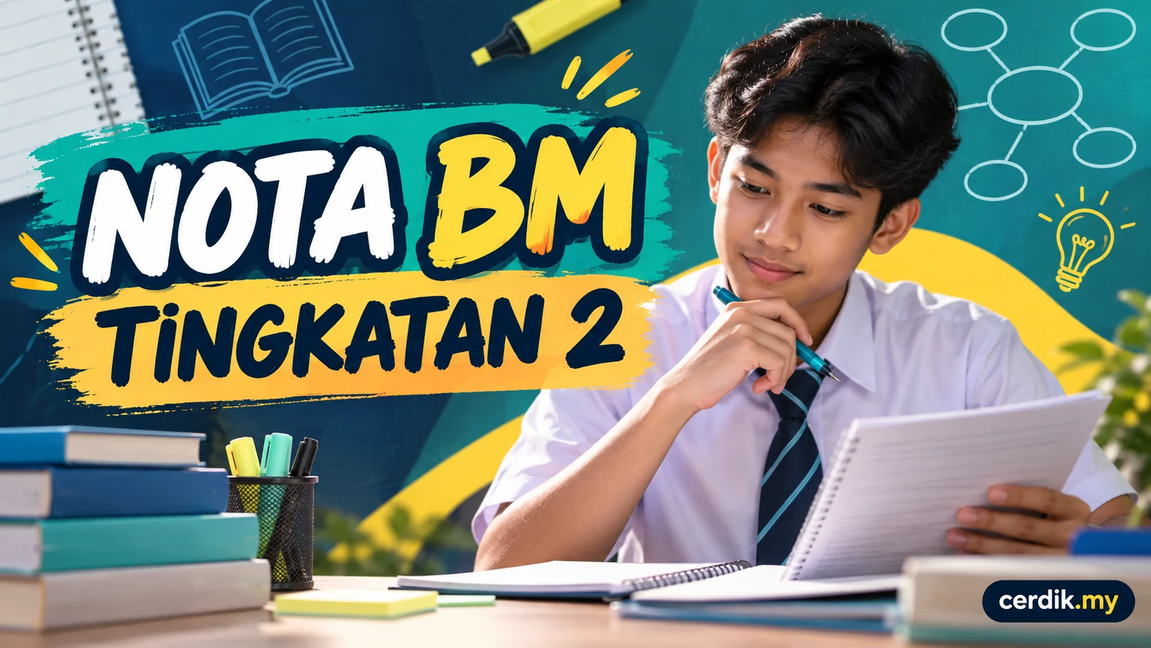 Nota Bahasa Melayu Tingkatan 2 ringkas semua topik Cerdik.my