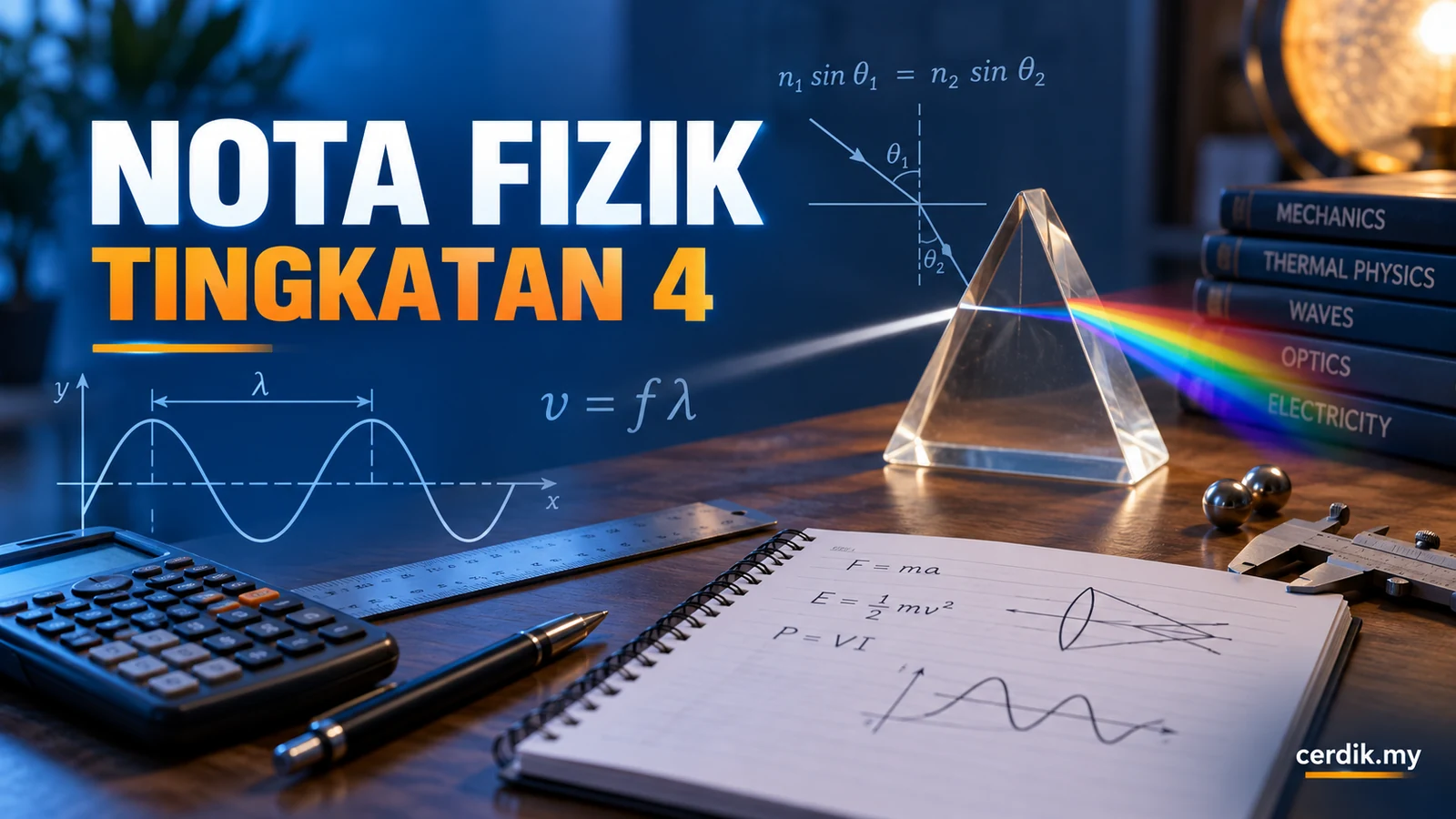 Nota Fizik Tingkatan 4 ringkas semua bab KSSM