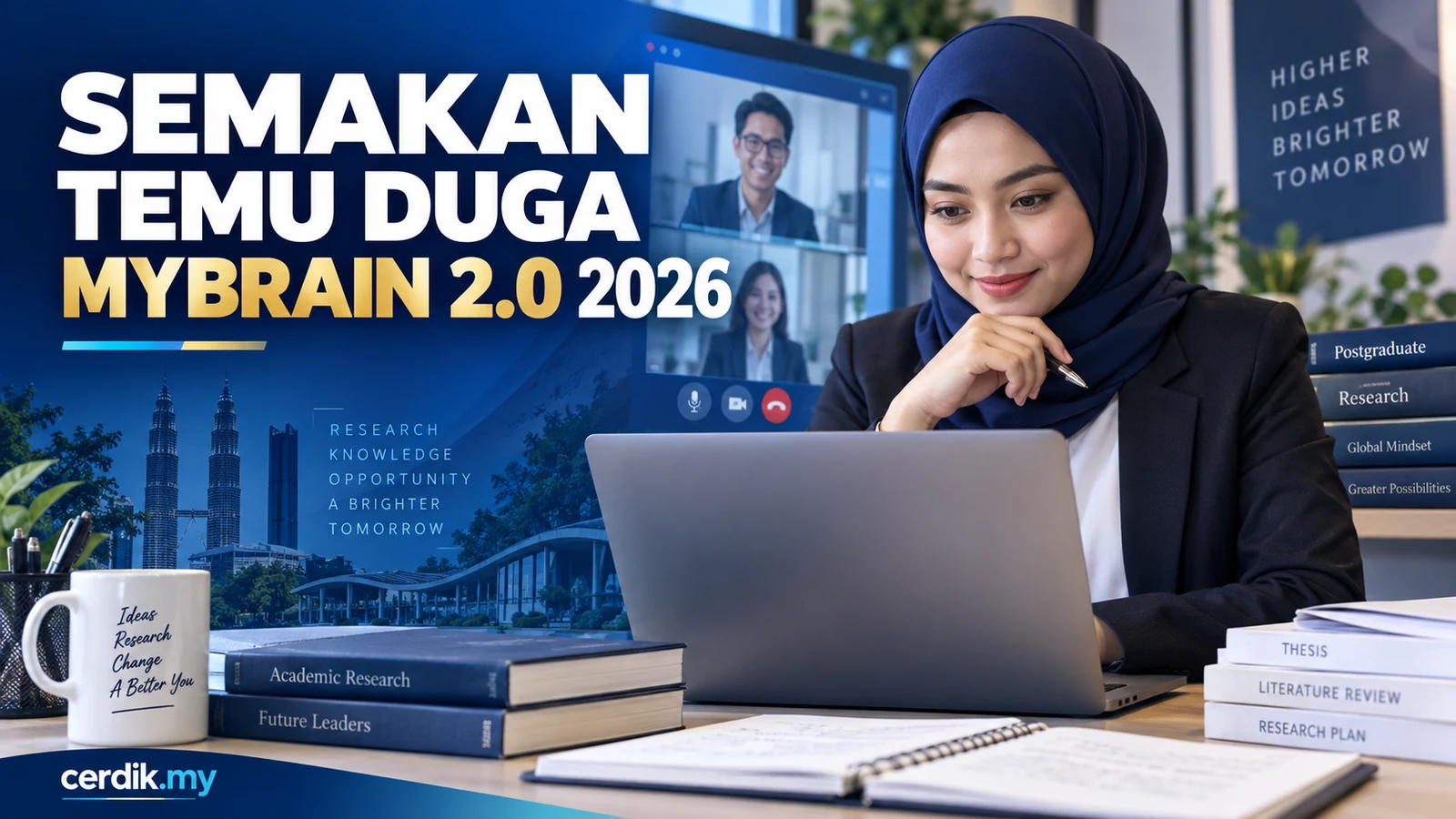Semakan panggilan temu duga Program MyBrain 2.0 tahun 2026