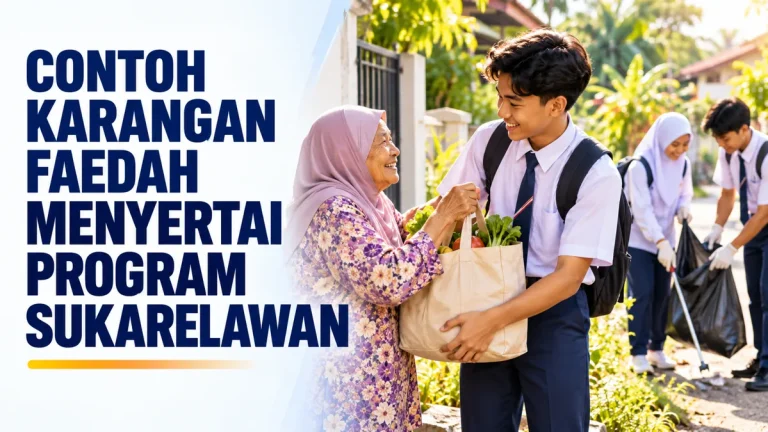 Contoh karangan faedah menyertai program sukarelawan