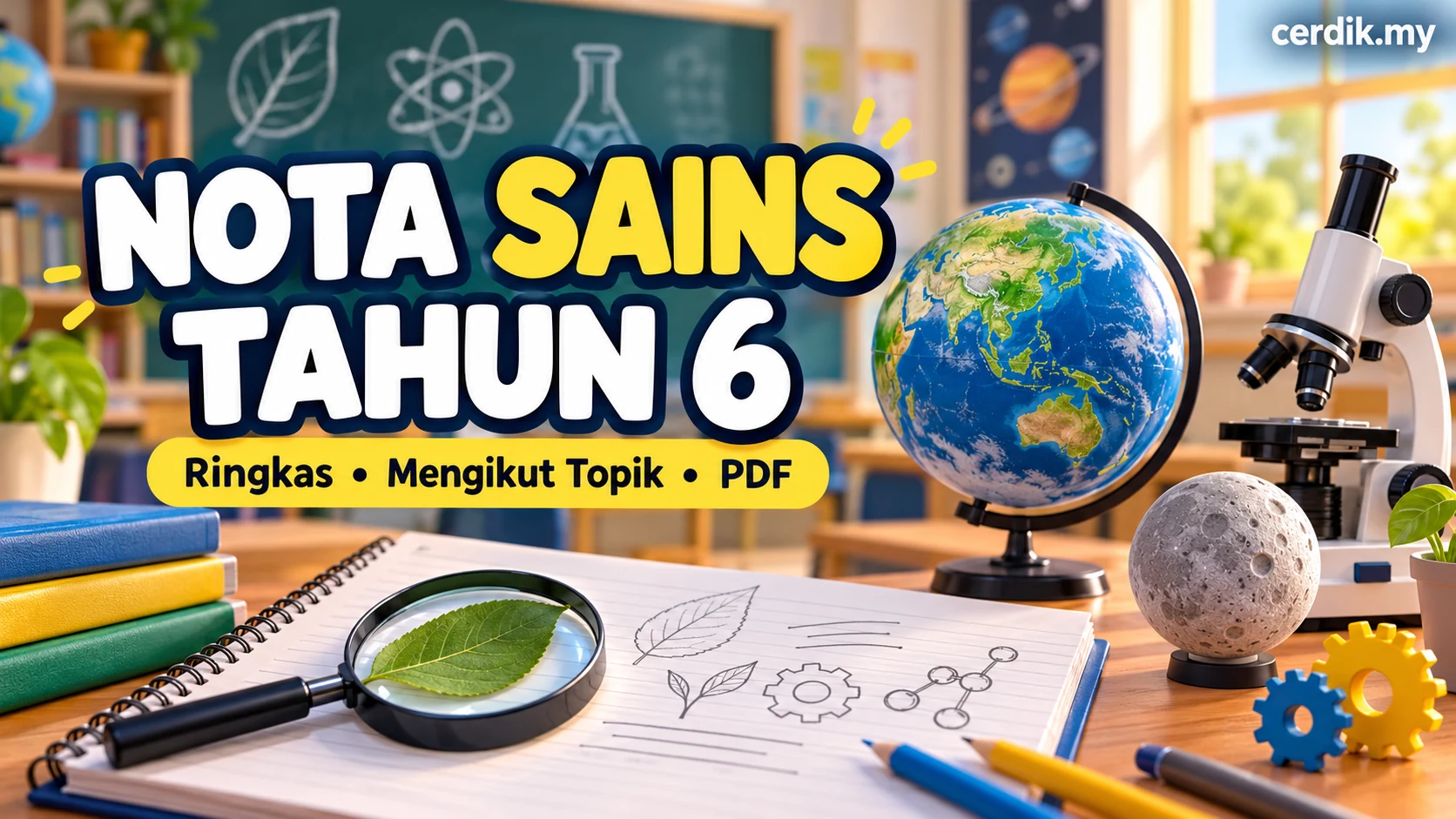 Nota Sains Tahun 6 mengikut topik dan PDF di cerdik.my