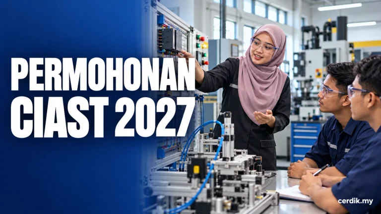 Permohonan CIAST Ambilan 1/2027 bagi program pengajar TVET