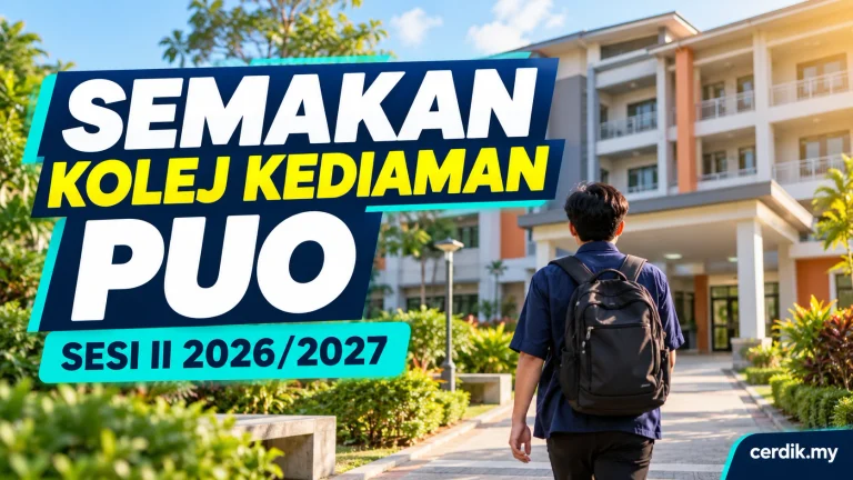 Semakan keputusan kolej kediaman Politeknik Ungku Omar Sesi II 2026/2027